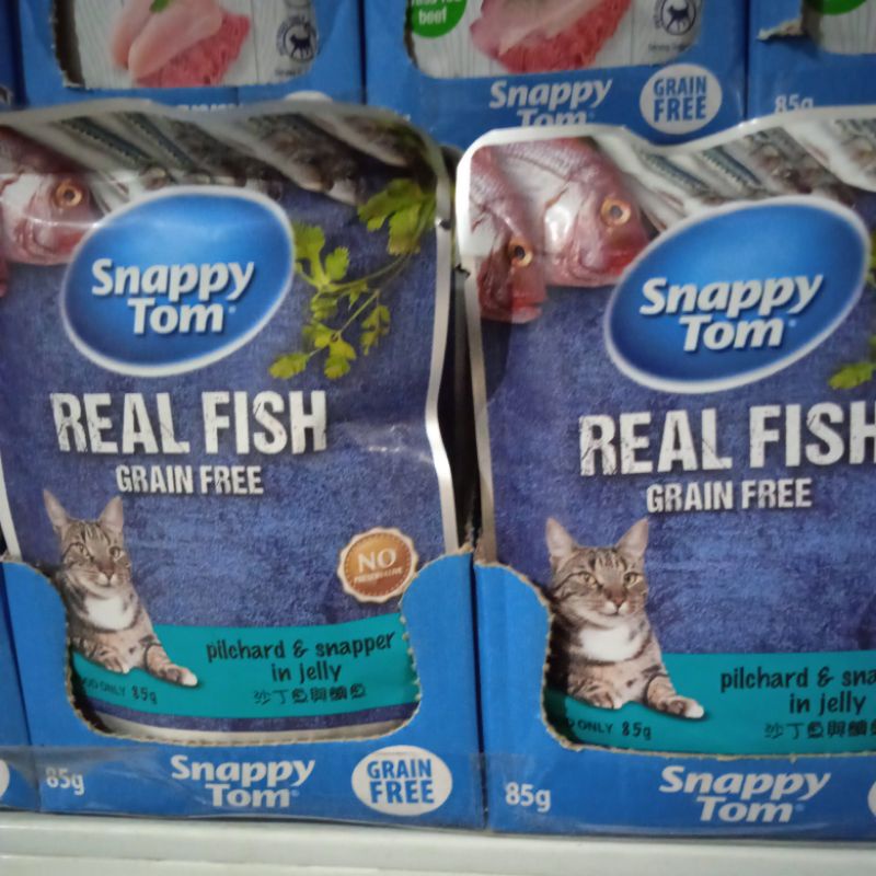 SNAPPY TOM PILCHAT N SNEAPPER IN JELLY 85G PAKET 12 PICS 1BOX