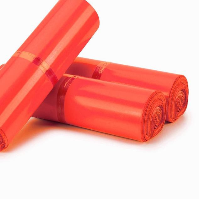 

✲ POLYMAILER ±100PCS 28x42CM MERAH ORANGE PREMIUM GLOSSY PLASTIK POLYMAILER RED ORANGEcs ♞