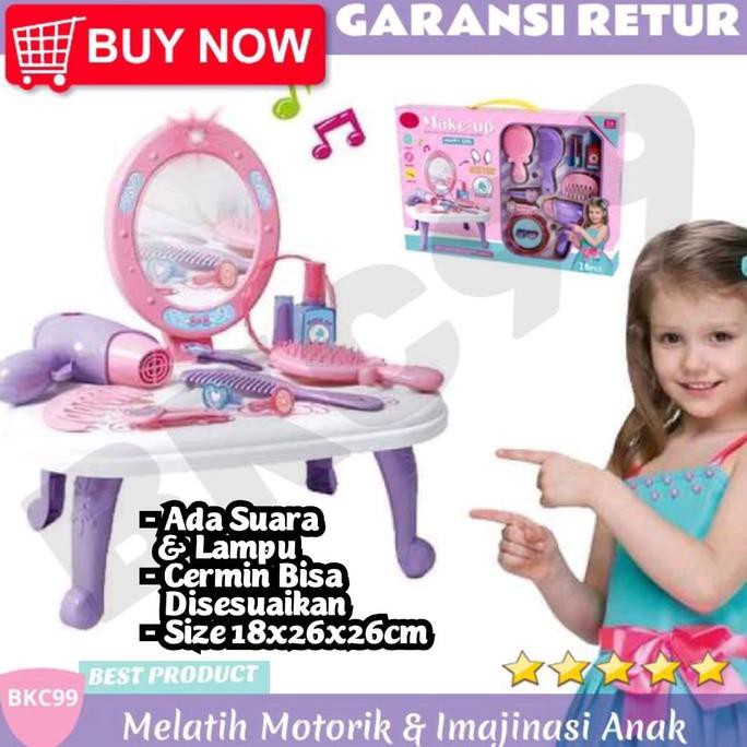 E44 Mainan Anak Perempuan Make Up Makeup Salon Salonan Meja Rias Anak Produk Original Shopee Indonesia