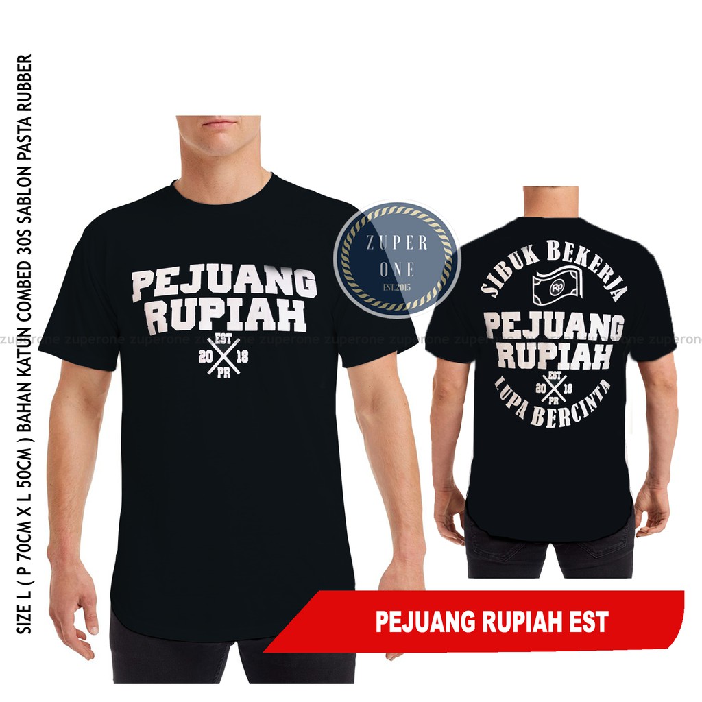  Kaos  Distro Pejuang  Rupiah  Est Shopee Indonesia