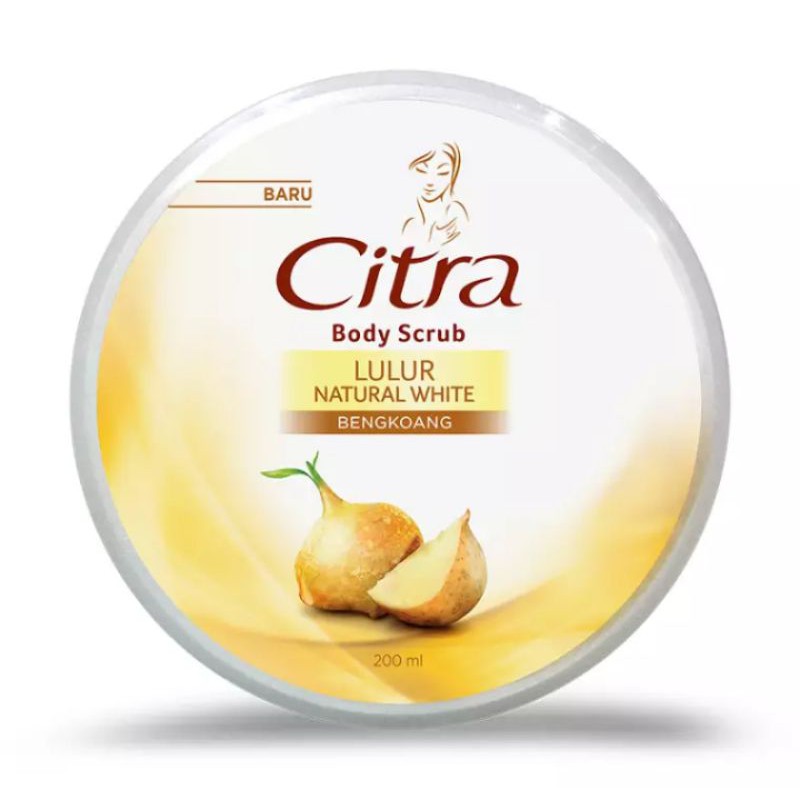 CITRA BODY SCRUB  BENGKUANG  WHITENING  200ML