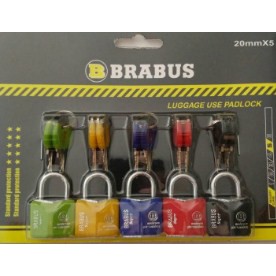 Gembok Untuk Tas Kecil, Brabus, 5 Pcs 20mm