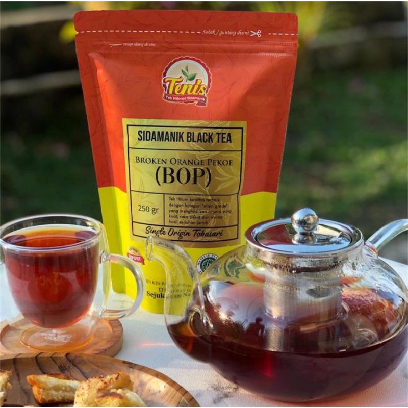 

Bubuk teh ekspor tenis sidamanik black tea broken orange pekoe tobasari