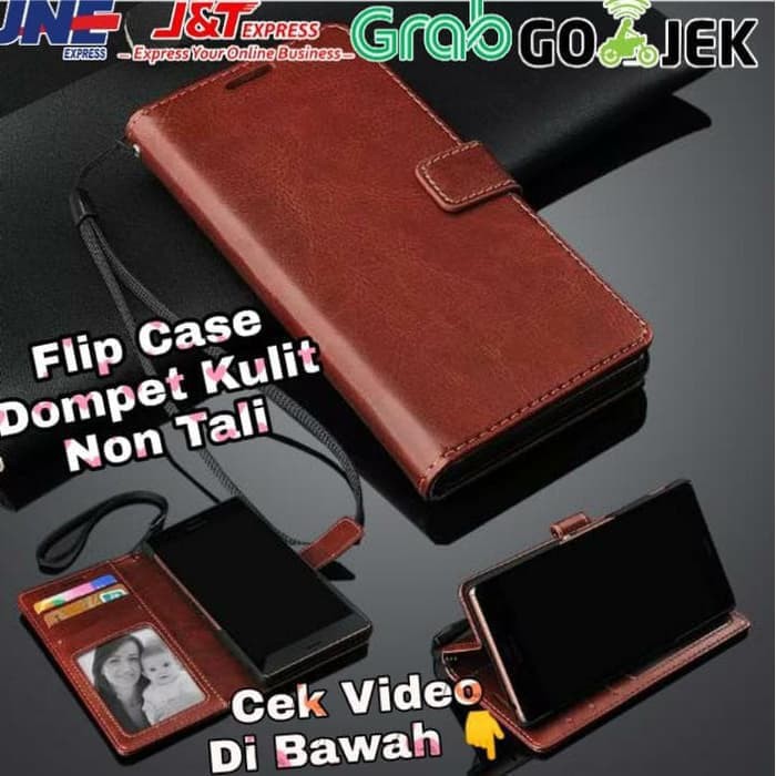 Case Flip Wallet Kulit Samsung C9 Pro
