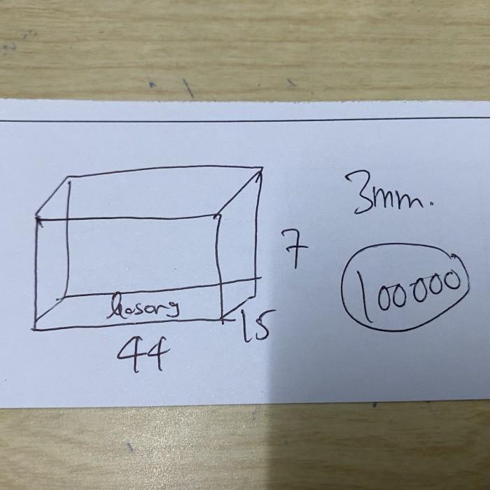 

Paper | Acrylic 3Mm Bawah Kosong Ukuran 44X15X7 Cm Murah Baru