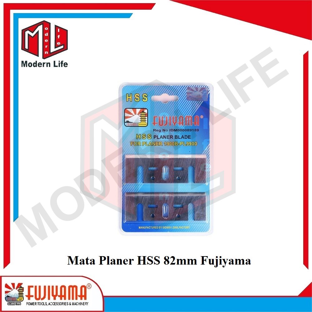 FUJIYAMA Mata Planer Blade HSS 82mm / Mata Serut Planer Kayu HSS 82mm