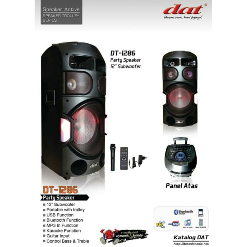 speaker trolley dat DT1206 PO pak aris