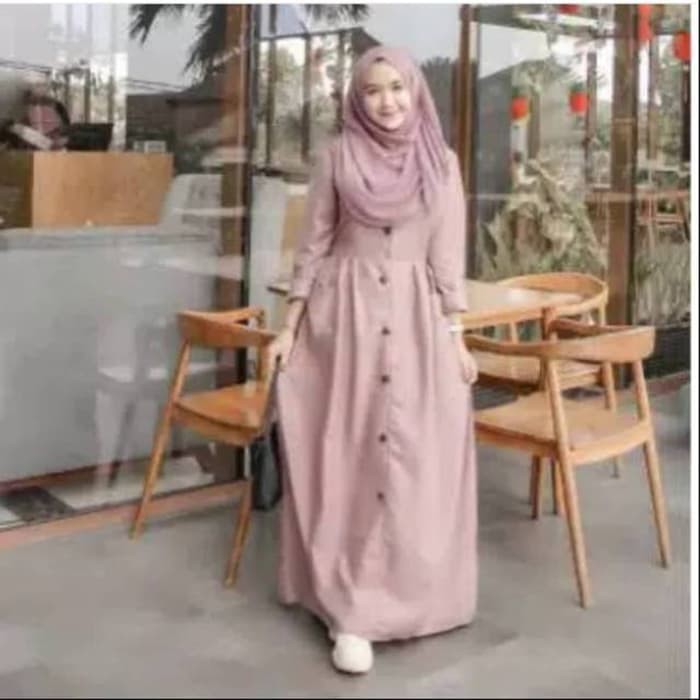 Jual Baju Gamis Wanita Terbaru/ Angelina dress /Baju Gamis Murah