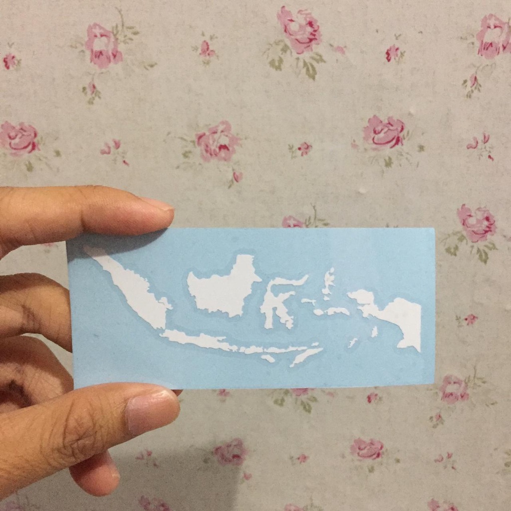 Cutting sticker stiker motor mobil sepeda peta pulau indonesia vinyl