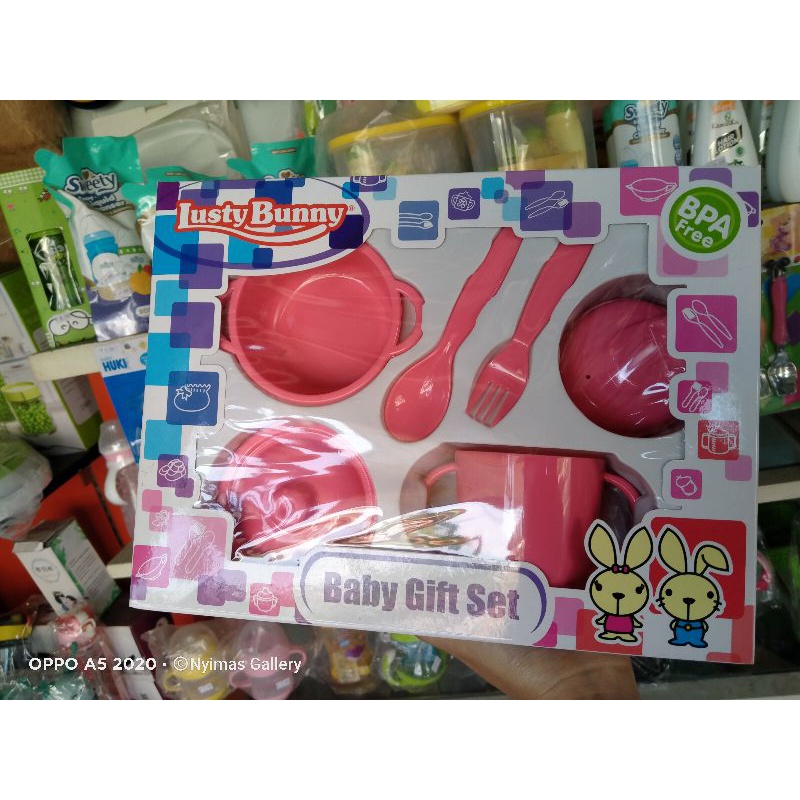 set makan bayi lusty bunny