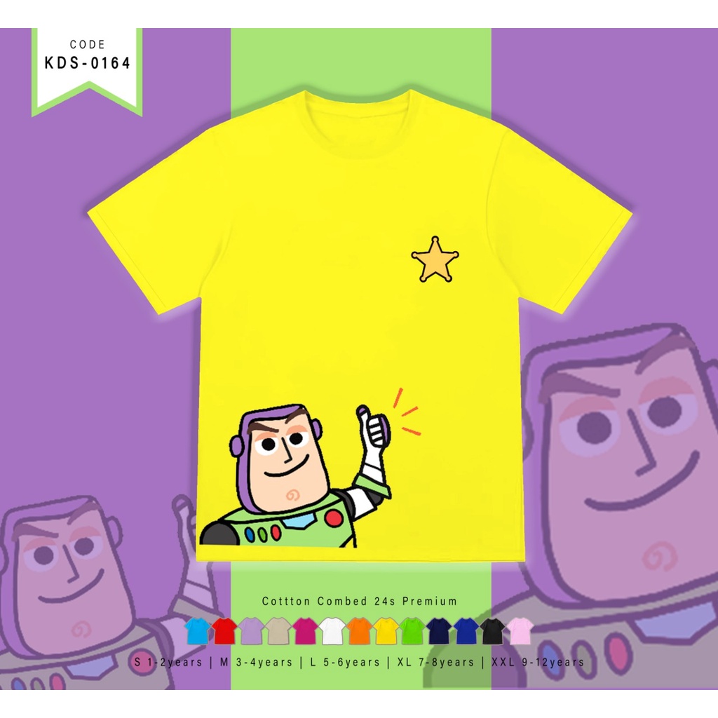 T-SHIRT / KAOS ANAK-ANAK TERMURAH BERGAMBAR TY BUZZ - TERIMA CUSTOM KAOS KELUARGA