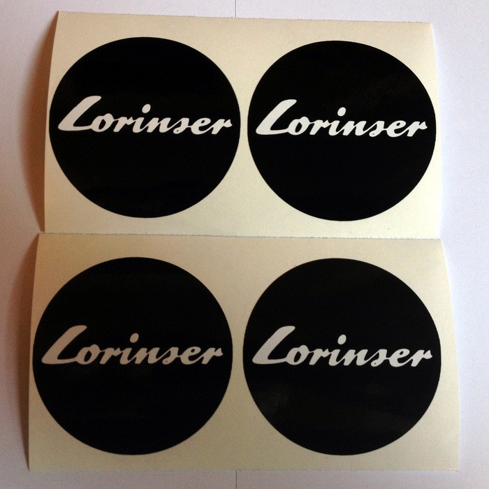 Sticker "Lorinser" Tutup Dop Velg Mercedes-Benz 60 MM
