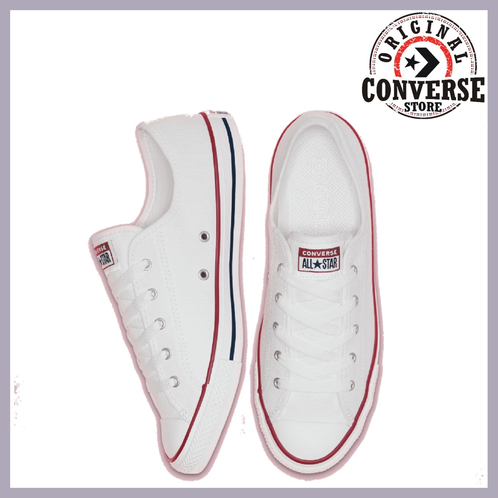 white pair of converse