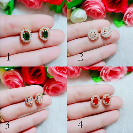 Anting Tusuk Xuping Gold Anting Dewasa Model Giwang Permata