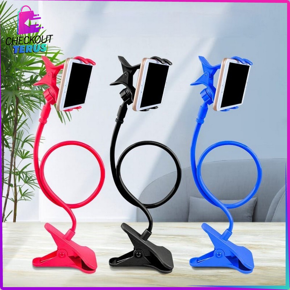 CT C372 Lazypod Phone Holder Penyanggah Hp Aksesoris Phone Lazypod Hp Lazypod Jepit 2 Clips Holder Hp