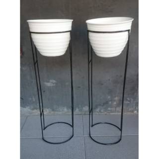 Jual Standing Pot Besi Rak Tempat Tatakan Pot Bunga Besi Murah Standing Pot H Free Pot