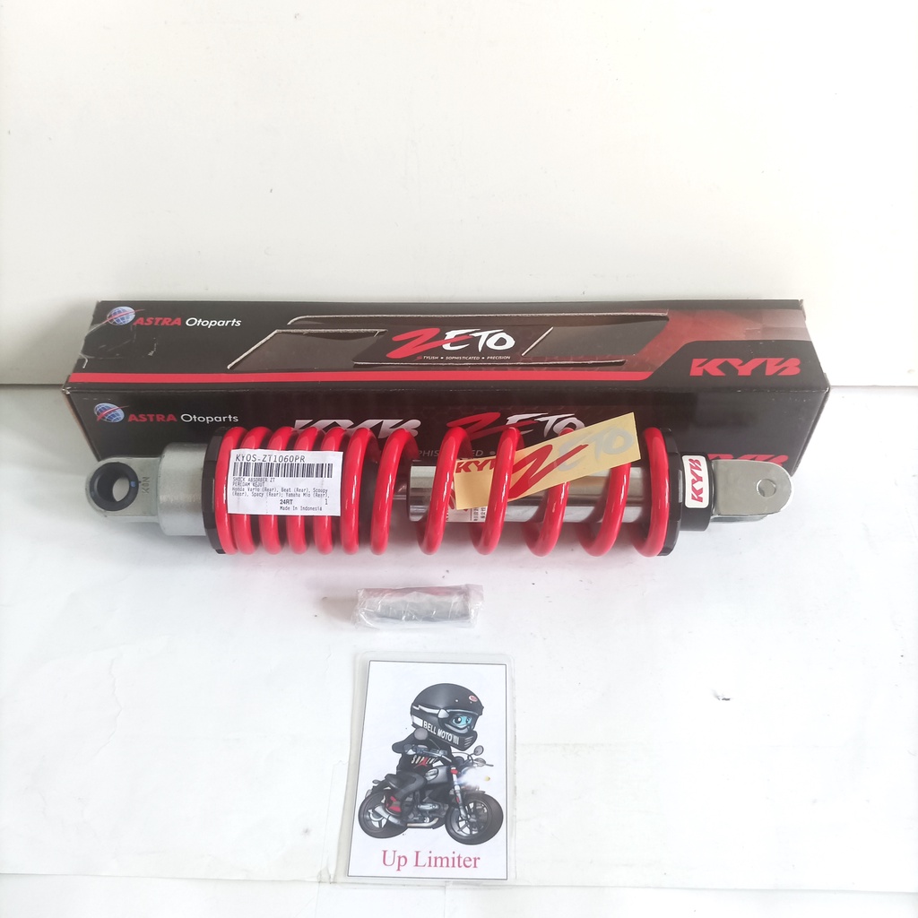 Shockbreaker Belakang Kayaba Zeto S Series 300mm Beat Karbu / Vario 110 Karbu / Scoopy Karbu / Mio