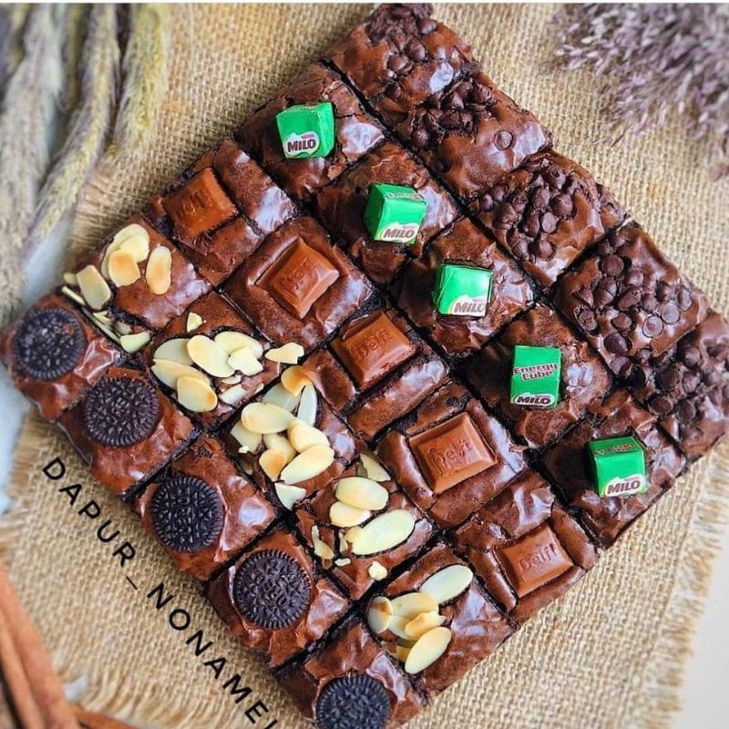 

THE BEST SELLER BROWNIES SKAT NYOKLAT BANGET/ brownies fudgy mix premium