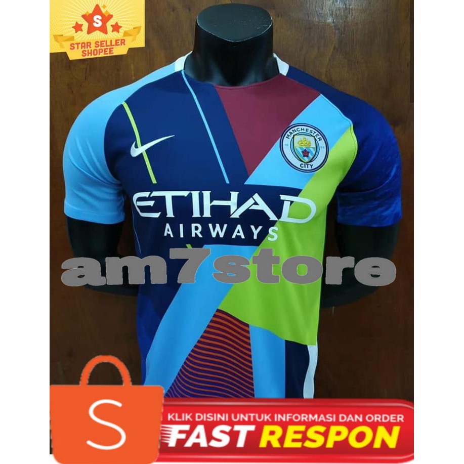JERSEY BOLA PREMIUM MAN CITY MANCHESTER CITY MUSH UP 2019/2020