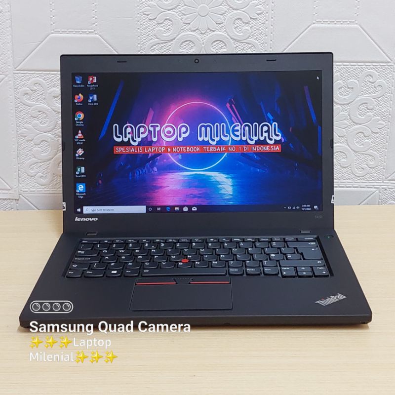 Laptop Lenovo Thinkpad T450 Intel Core i5-5300U Ram 8GB SSD 256GB 14&quot; Win 10 Original Bergaransi