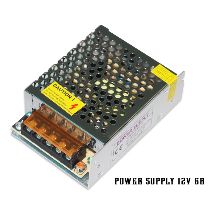 Power Supply 12v 5A Jaring CCTV LED Trafo DC 12 v 5 A Adaptor PSU 220v