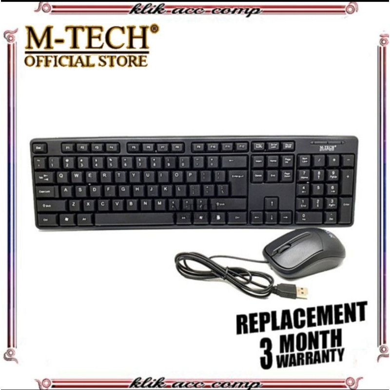 keyboard mouse usb mtech stk 05/combo keyboard mouse mtech stk 05