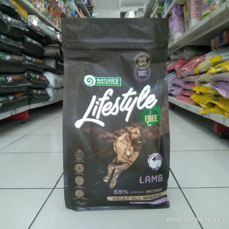 makanan anjing dogfood nature protection lifestyle grain free 10kg