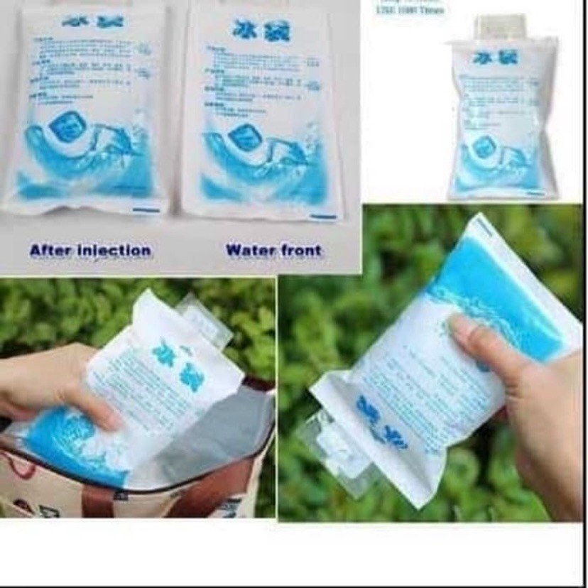 Ice Gel Pack 200ml Kantong Es Pendingin Blue Ice Jelly Bag