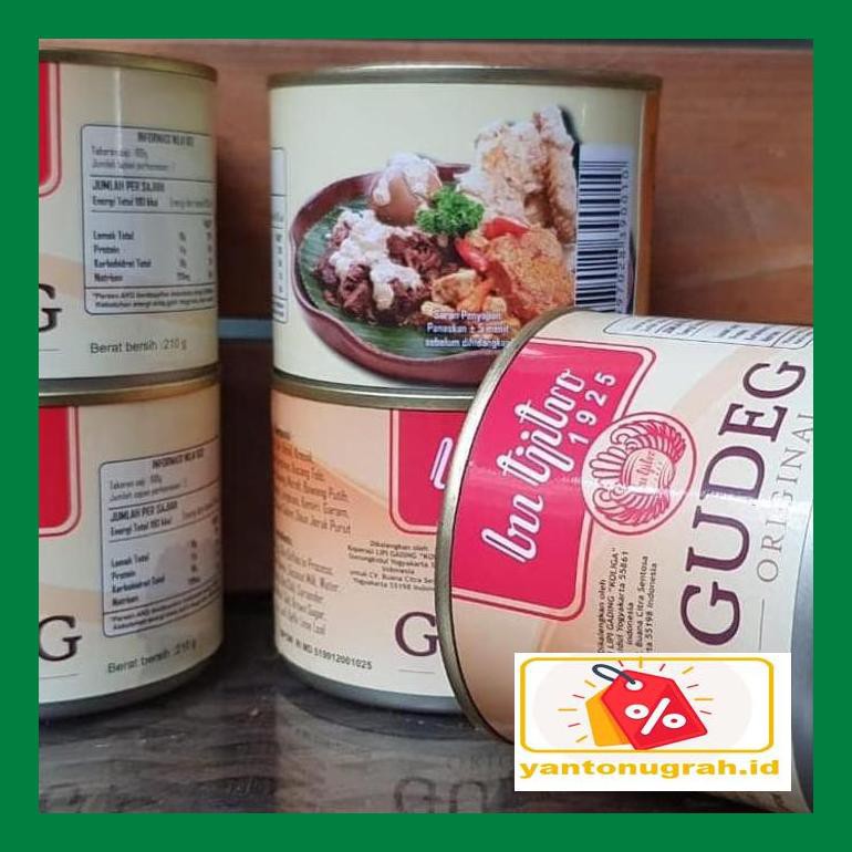 

Ytnksot Gudeg Bu Tjitro Original Pedas Kaleng - Original Sotyt07
