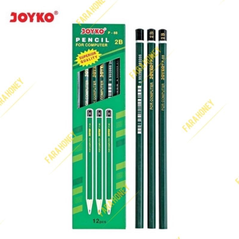 

Pensil / Pencil kayu 2B serut JOYKO unik murah grosir