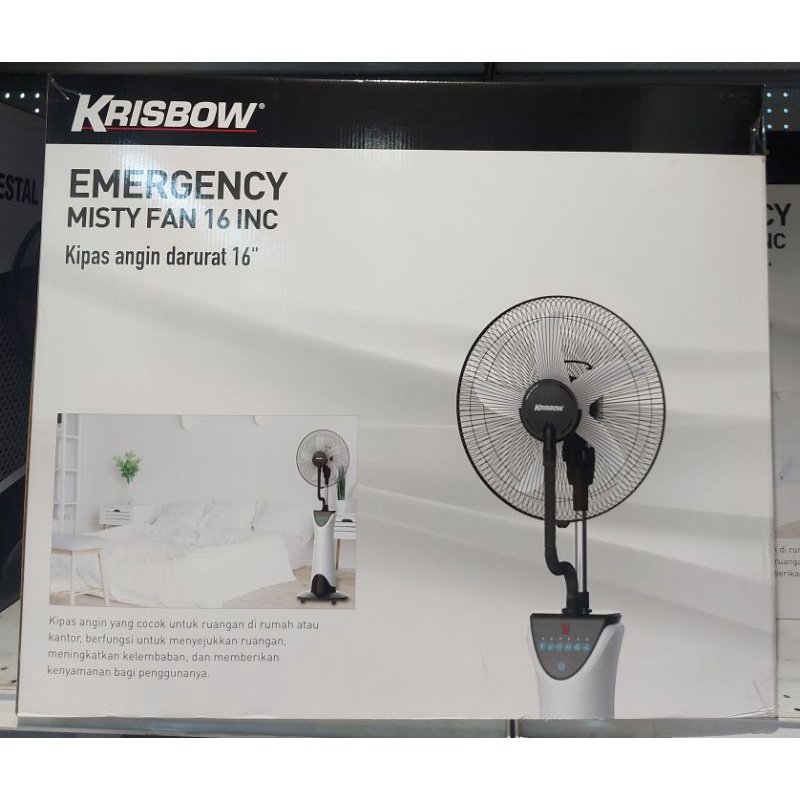 KIPAS ANGIN UAP PORTABLE 16 INC / KRISBOW KIPAS ANGIN KABUT / EMERGENCY MISTY FAN