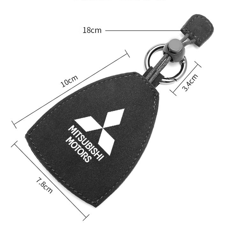 Suede Car key bag Universal fob for Mitsubishi Car Key Case