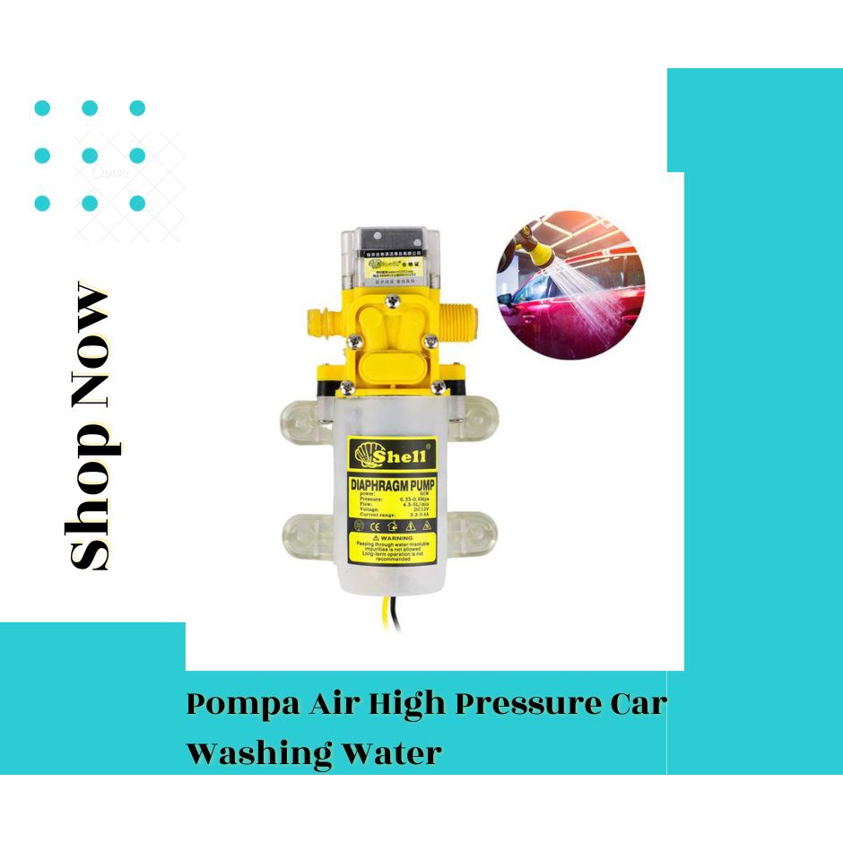 Jual Shell Pompa Air High Pressure Car Washing Water Diaphragm Pump