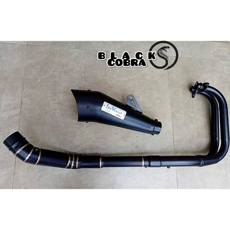 Knalpot Leovince Cobra Full Black Doff Fullsystem ninja250fi-cbr250rr-r25-mt25-z250 dll