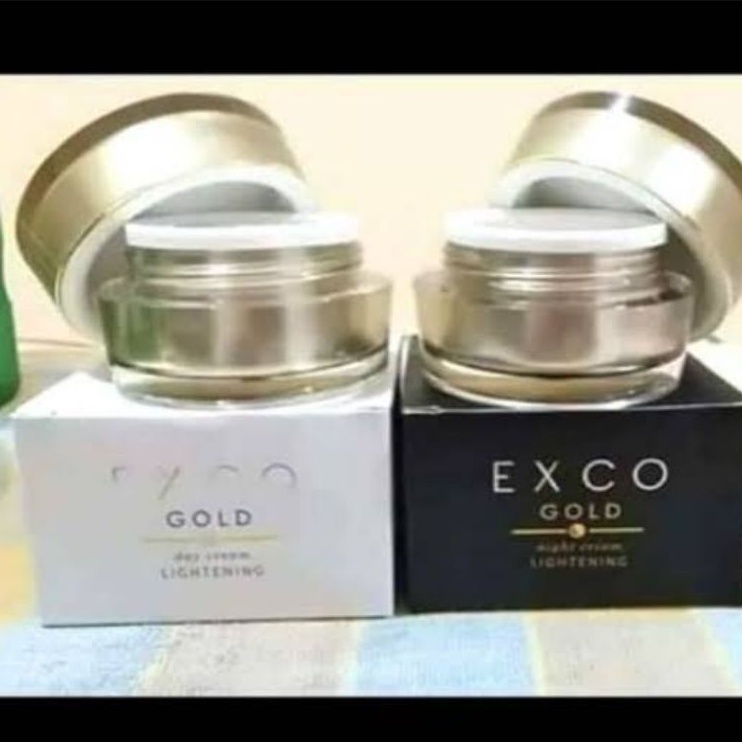 EXCO GOLD CREAM SIANG MALAM HERBAL NIGHT AND DAY CREAM NASA ORIGINAL HALAL BPOM