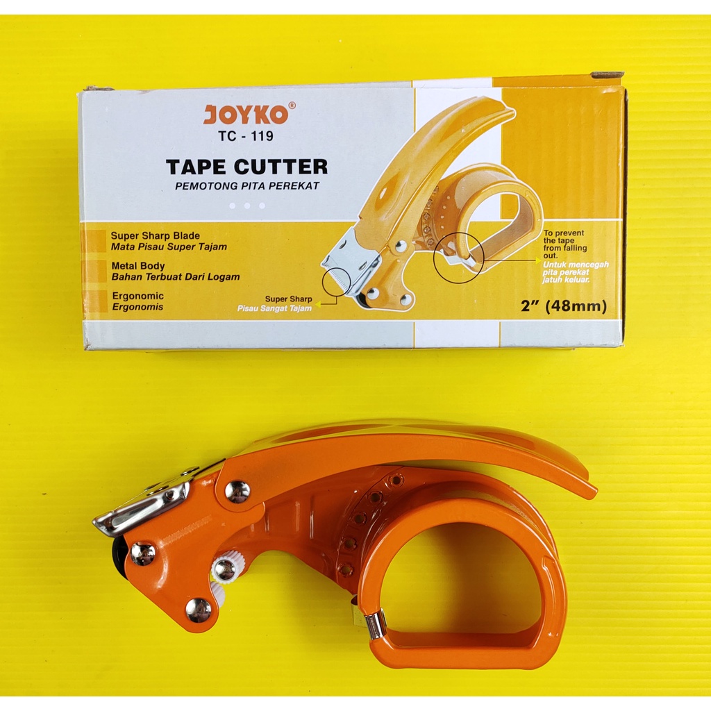 

TAPE DISPENSER / HANDY TAPE CUTTER BESI JOYKO TC - 119 2" 48 MM
