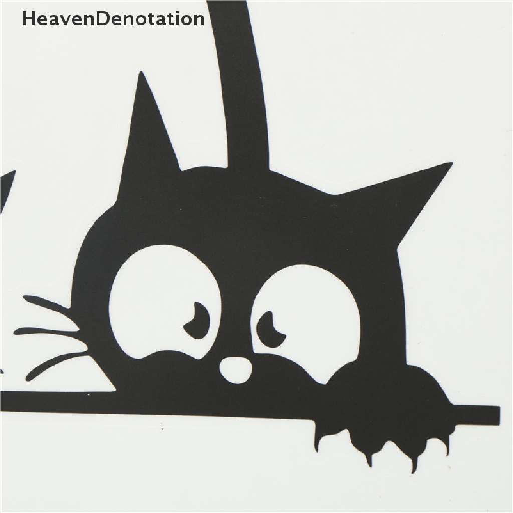 (Heavendenotation) Stiker Dinding Diy Gambar Kucing Hitam Untuk Dekorasi Kamar Anak