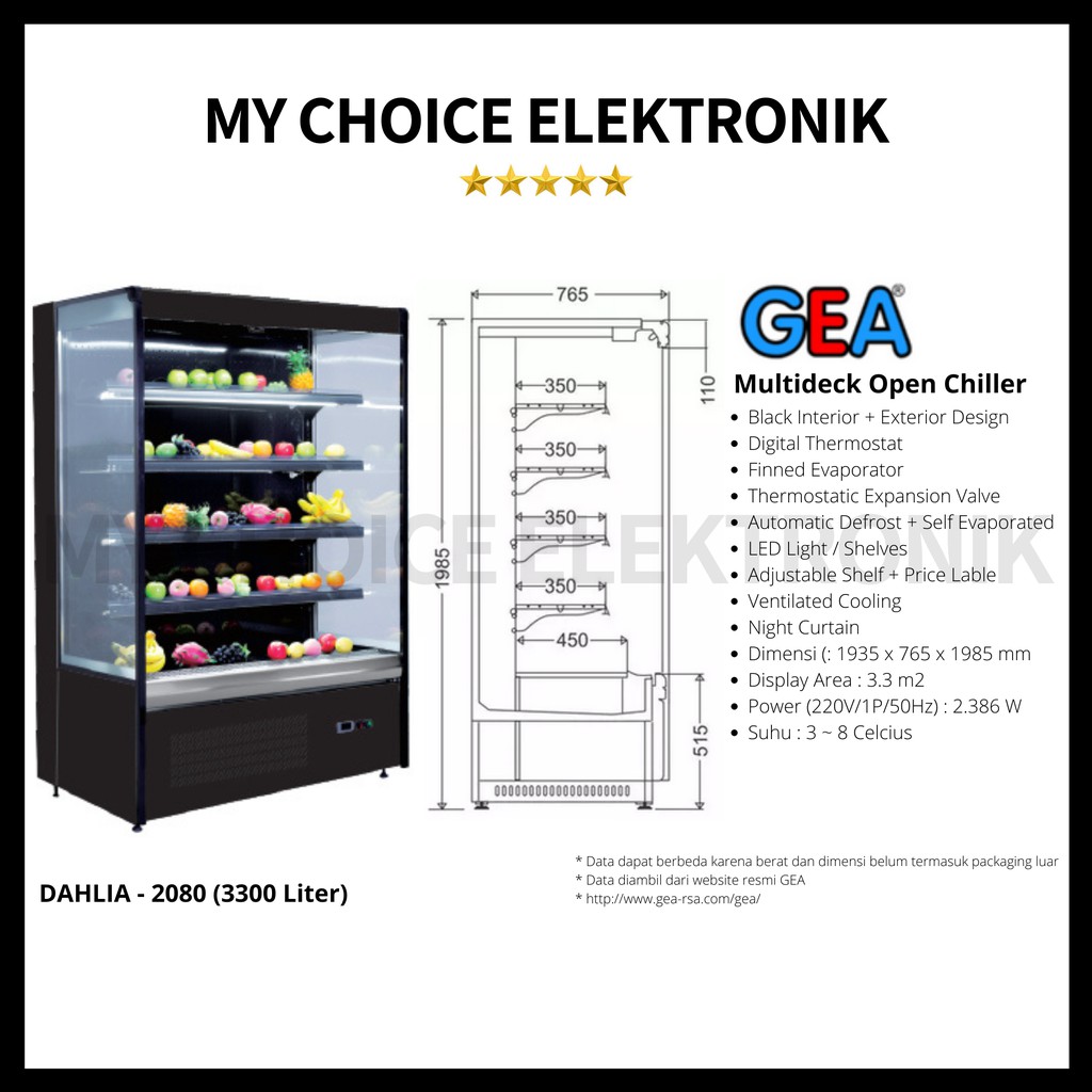 GEA Multideck Open Chiller Dahlia-2080 / Dahlia 2080