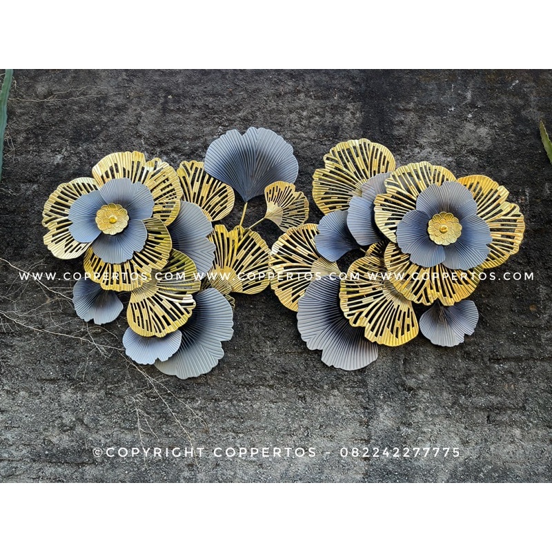 Wall decor minimalis - hiasan dinding ruangan - dekorasi dinding unik - wall decor tembaga