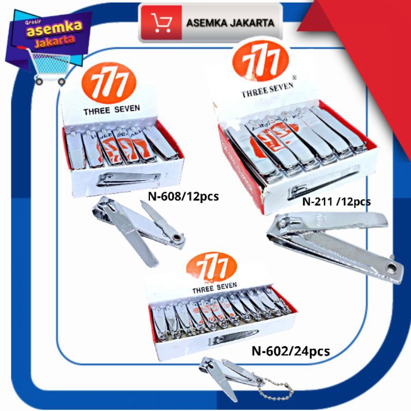 Gunting Kuku 777 Jumbo Three Seven / Besar, Sedang, Kecil / grosir