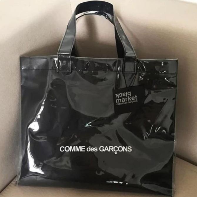 CDG Comme des Garcons X Black Market PVC Tote Bag - ORIGINAL 100% TERGOKIL