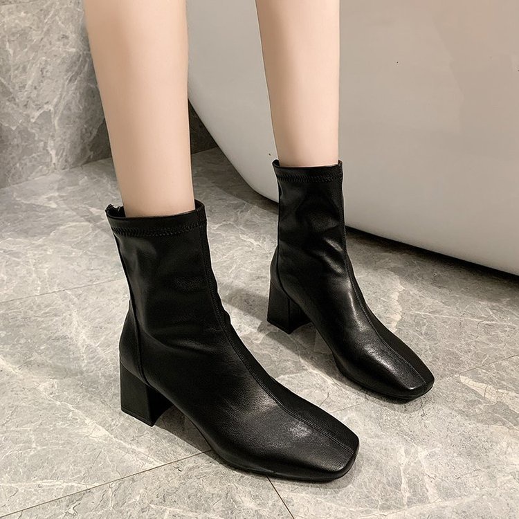 [ ORIGINAL IMPORT ] Sepatu Boots Heels Korea Wanita Import Premium Quality SI 161