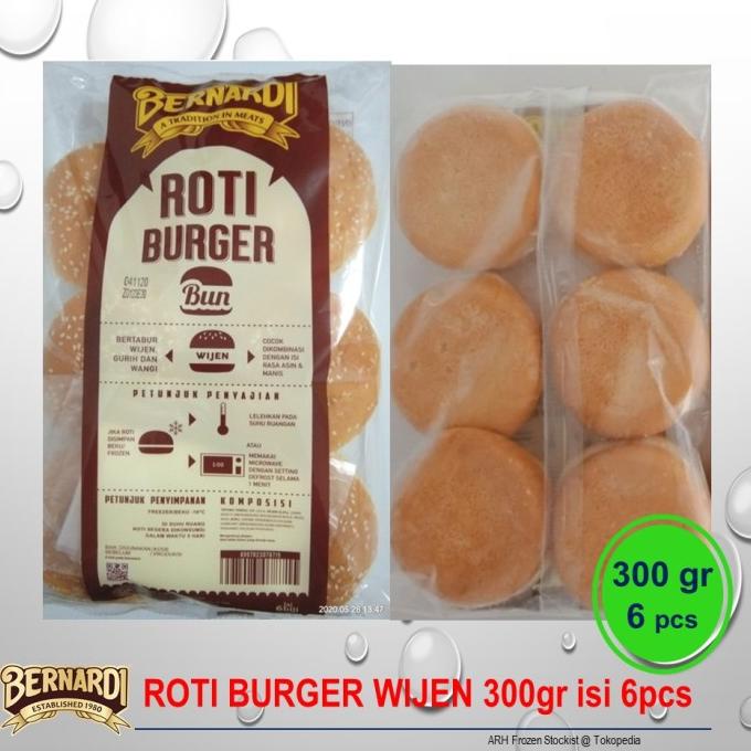 

BERNARDI Roti Burger Wijen 6pc TERBAIK Kode 685