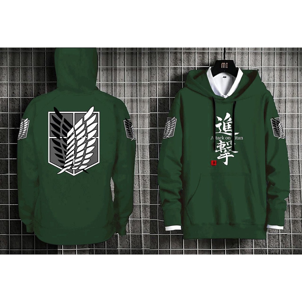 POLILE - HOODIE ATTACK ON TITAN / hoodie keren / pakaian pria / terbaru / terlaris / termurah