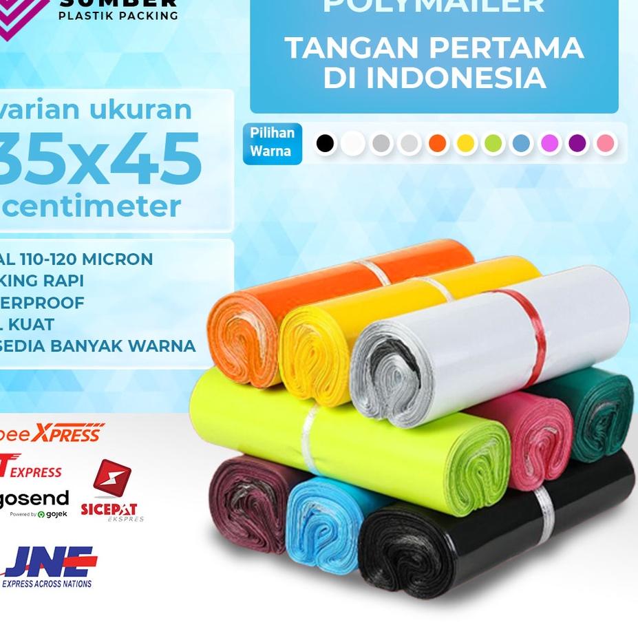 

빠 100 PCS 35X50 cm PLASTIK PACKING POLYMAILER GLOSSY PACKING ONLINE PLASTIK ONLINE
