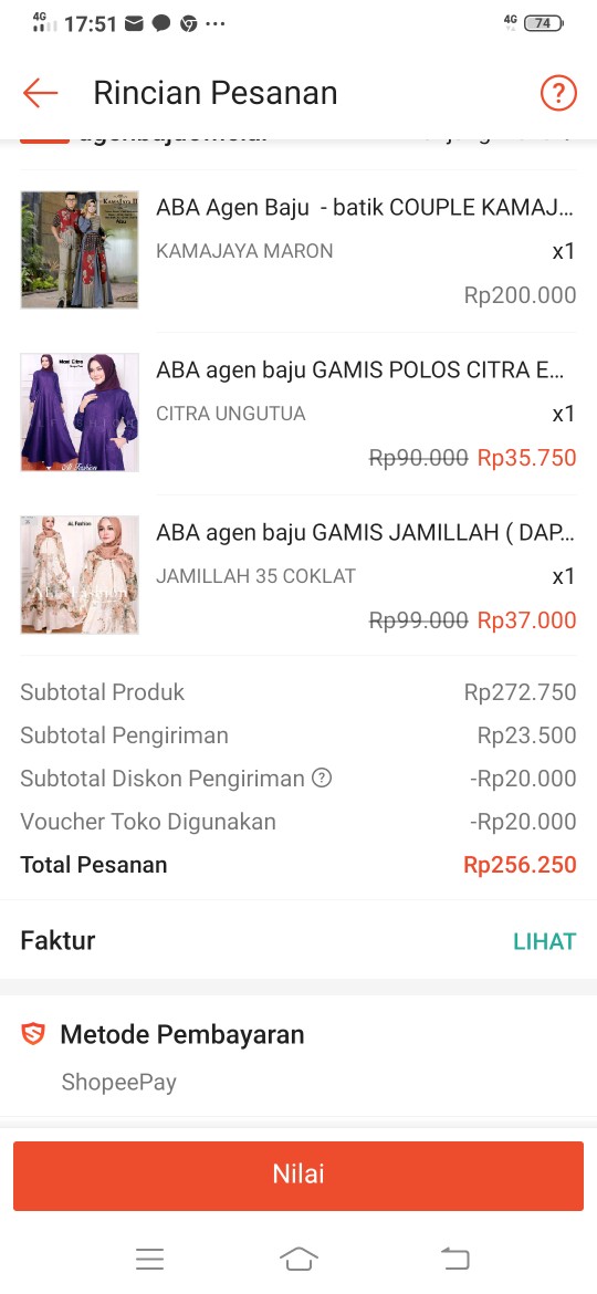 Aba Agen Baju  - Batik Couple Kamajaya Setelan Batik