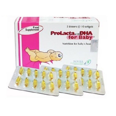 PROLACTA DHA FOR BABY BOX 5 BLISTER 50 KAPSUL / SUPLEMEN KESEHATAN BAYI