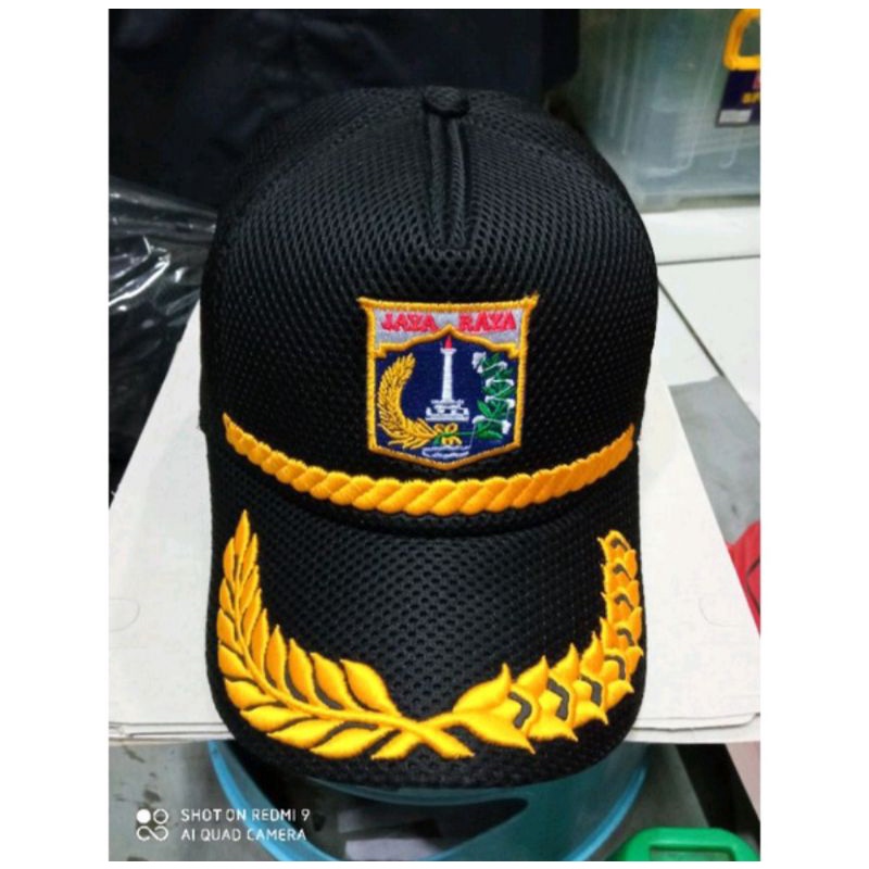 Topi JAYA RAYA | Topi DKI JAKARTA + Bordir Nama