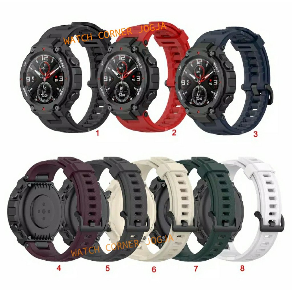 Strap Rubber Penganti Untuk Amazfit T-REX Original Smartwatch - Replacement Strap Amazfit TREX