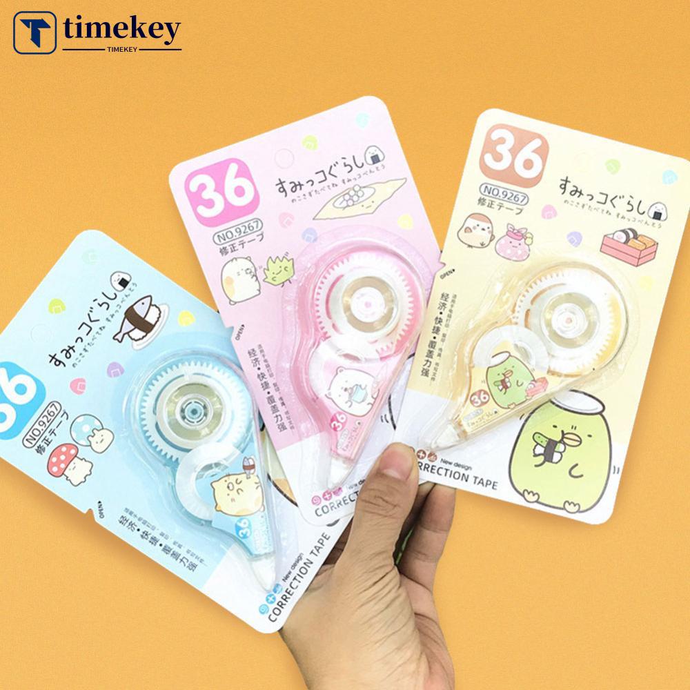 Timekey Correction Tape Kertas Multi Warna Ukuran Besar 36m Untuk Perlengkapan Sekolahkantor N8P9